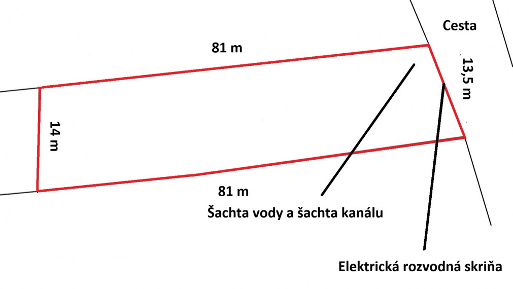 Na predaj pozemok v obci Bačkovík, Košice - okolie