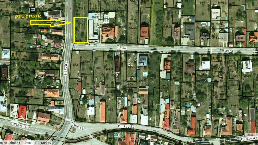Na predaj stavebný pozemok Košice-okolie, Ďurkov