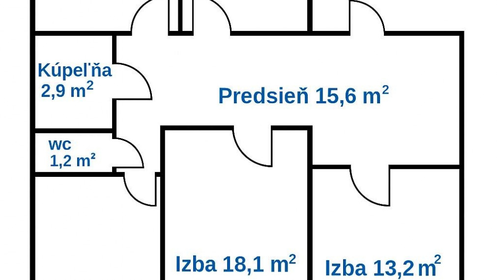 4 izbový byt na ulici Dvorkinova 90m2