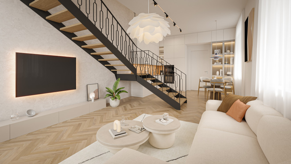 REZIDENCIA MOYZESOVA | 2 IZBOVÝ BYT MEZONET DOKONČENÝ V ŠTANDARDE + BALKÓN  | 76m² | KOŠICE - STARÉ MESTO