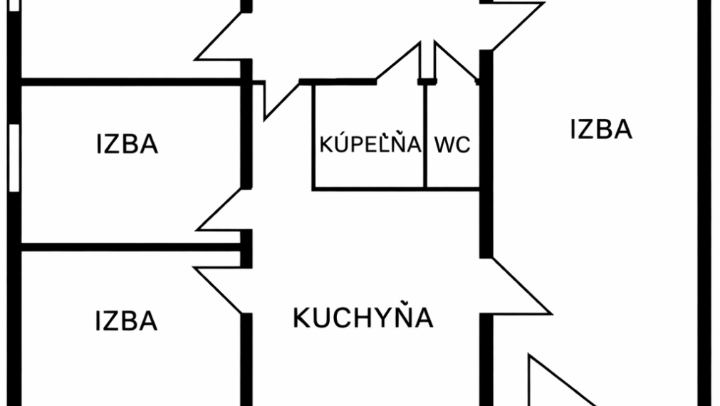 Na predaj 4 - izbový byt na ulici Watsonova, Košice – Sever