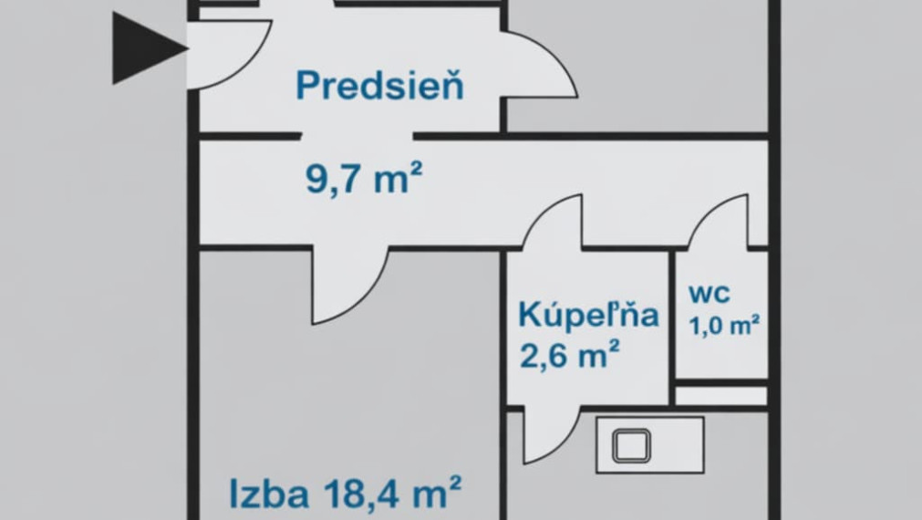 Na predaj 3 izbový byt , Krosnianska, Košice III.