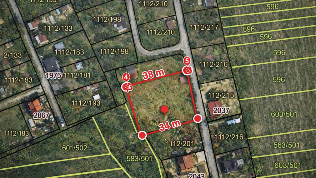 Na predaj záhrada s chatkou, Ku Gederu, Košická nová Ves