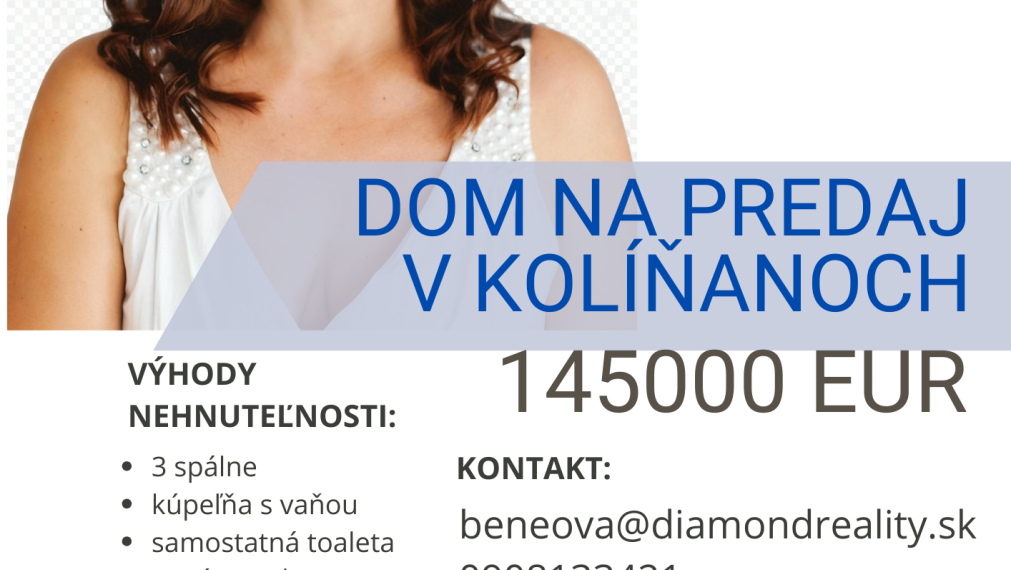 REZERVOVANÉ!Rodinný dom na predaj v malebnej obci Kolíňany