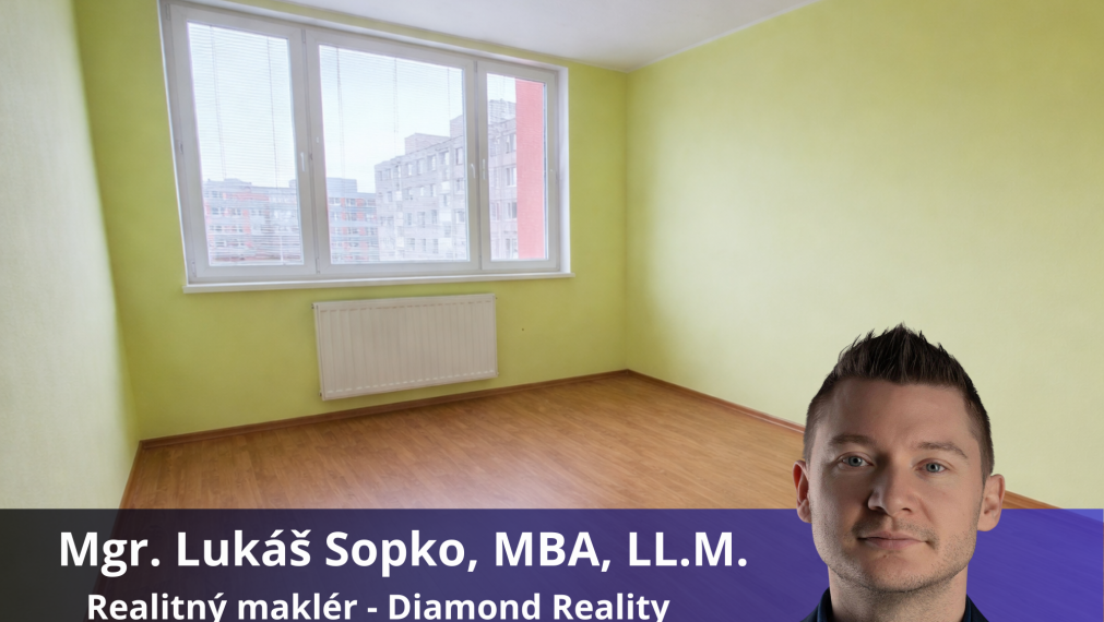 Ponúkame na predaj menší 2 izbový byt - Námestie kozmonautov, Košice - Nad jazerom