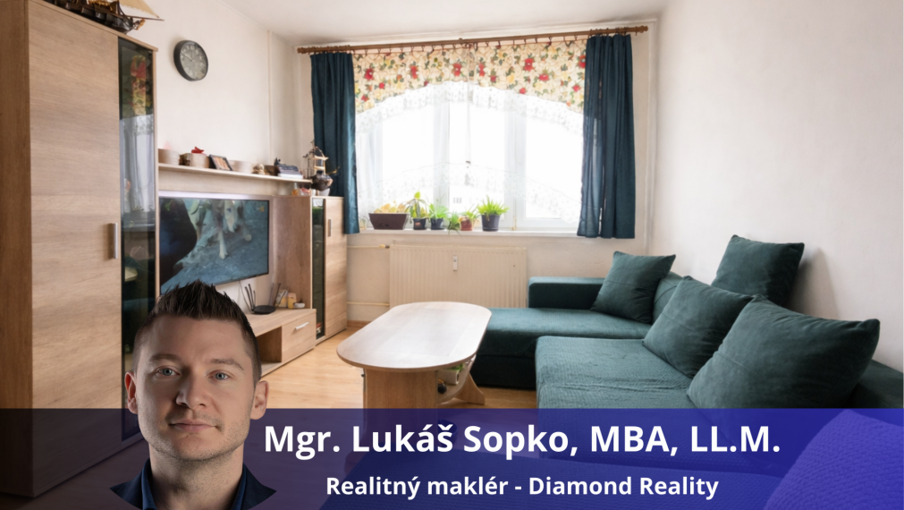 Ponúkame na predaj menší 2 izbový byt - Užhorodská, Košice - Juh