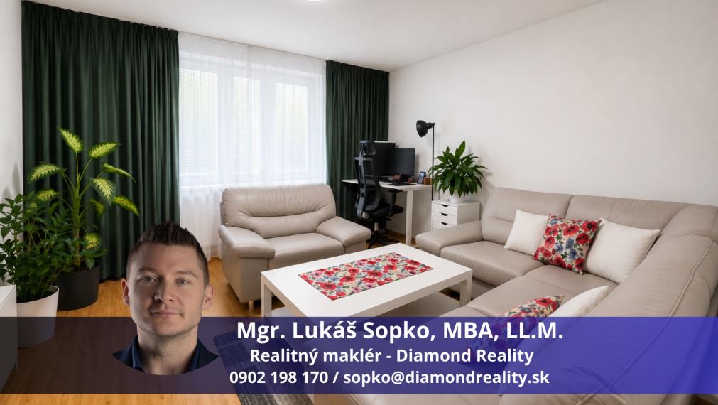 Na predaj 2 - izbový byt v Šaci, ulica Železiarenská