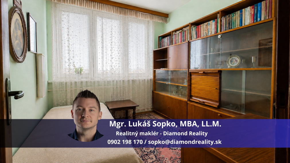 Na predaj 4 - izbový byt, sídlisko Železníky, Krakovská ulica, Košice-Juh