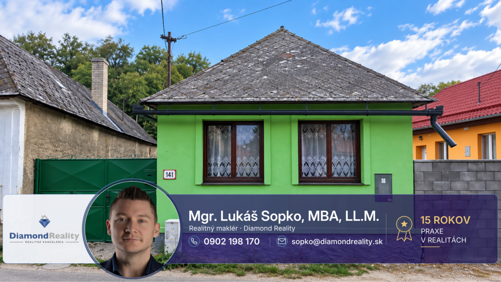 Na predaj chalupa/rodinný dom v obci Medzev, Košice - okolie