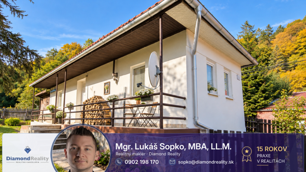 🏡 NA PREDAJ MALÝ RODINNÝ DOMČEK - BUKOVEC.