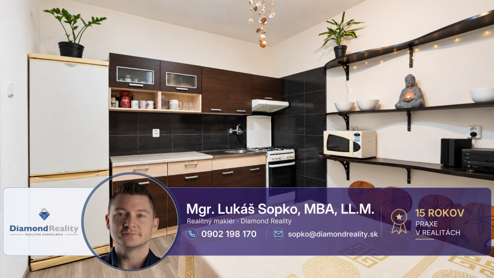 Na predaj veľký 3 izbový byt ulica Liesková , Košice - Vyšné Opátske