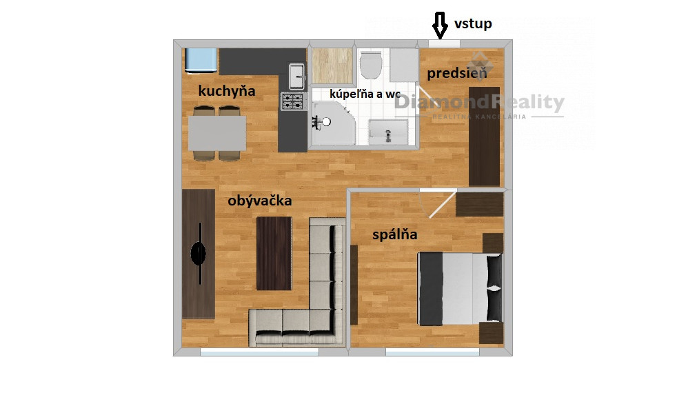 Na predaj 1,5-izb.byt, nová rekonštrukcia, komora, veľká pivnica, Čingovská ulica