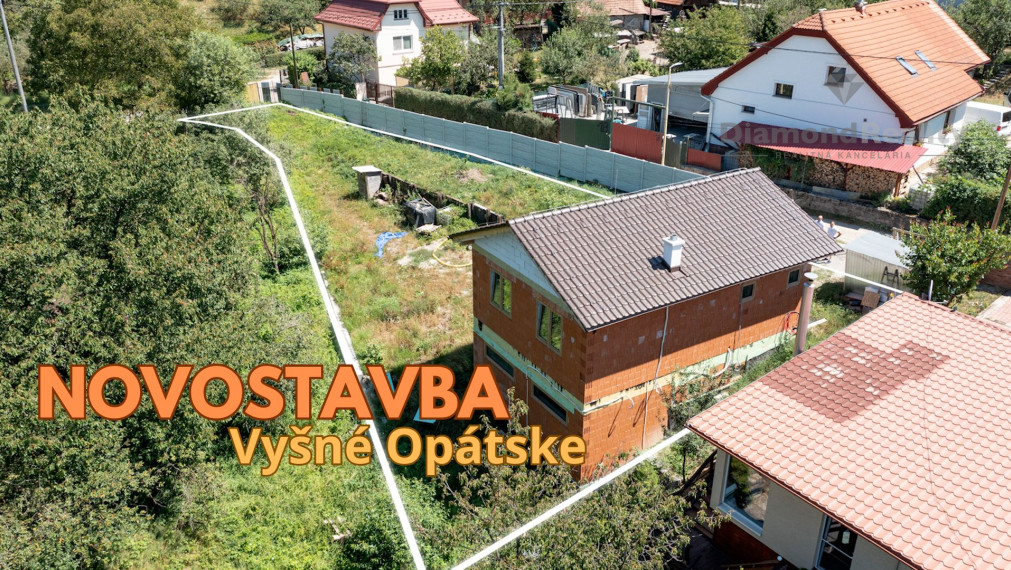NOVOSTAVBA rodinného domu s veľkým pozemkom, Vyšné Opátske, Košice
