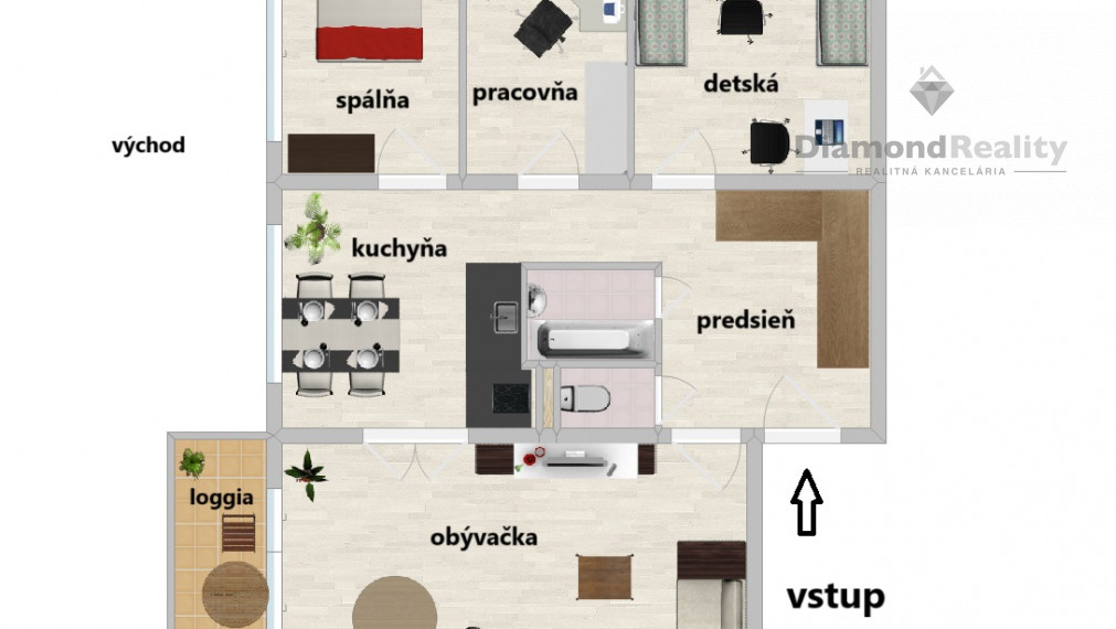 PREDANÉ!  4-izbový byt na Terase, bezbariérový vstup, ihneď voľný