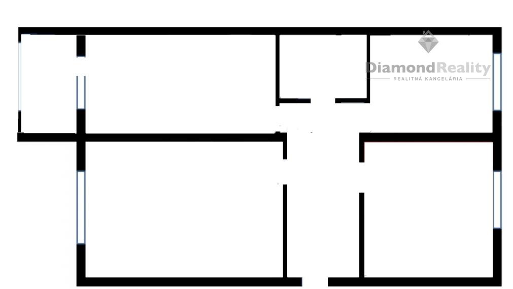 NA PREDAJ 3 - IZBOVÝ BYT S LOGGIOU, BRUSELSKÁ ULICA , ŤAHANOVCE