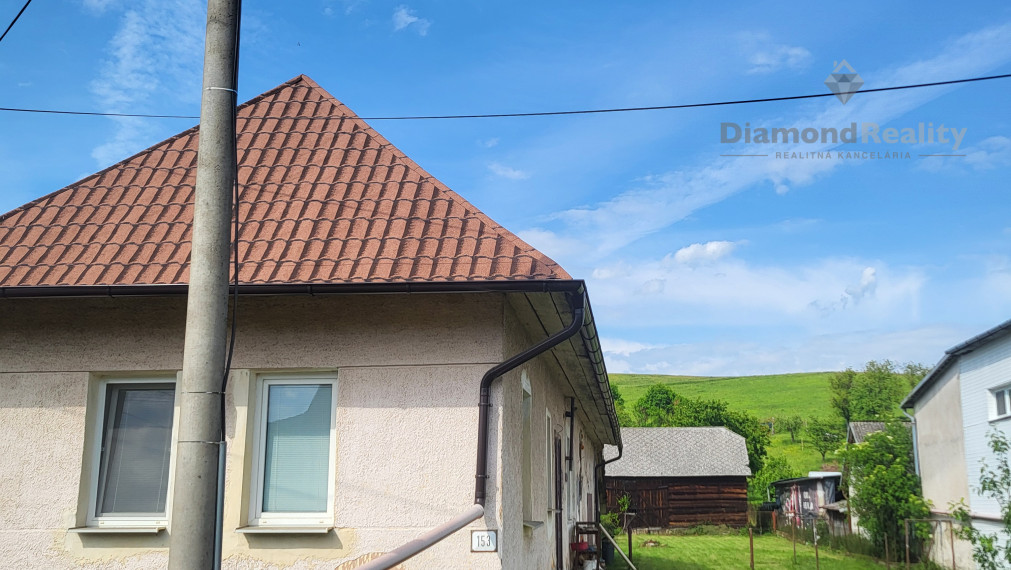 Na predaj rodinný dom vhodný aj ako rekreačná chata na Domaši