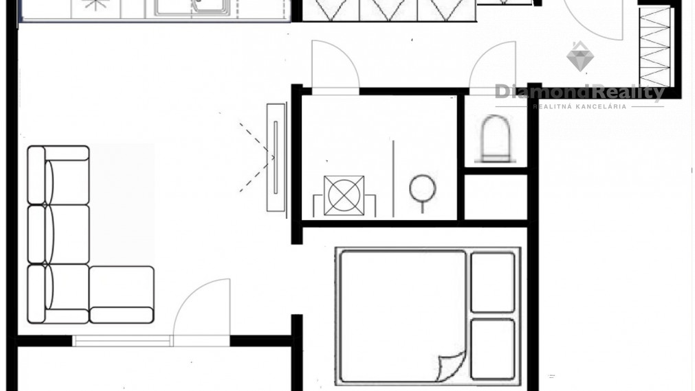 PRENAJATÝ - Na prenájom menší 2 izbový byt na ulici Palkovičová