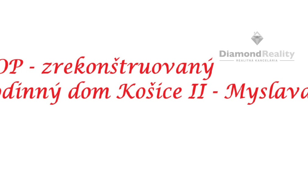 TOP Na predaj RD, romantický, zrekonštruovaný, nízke náklady, Košice II - Myslava