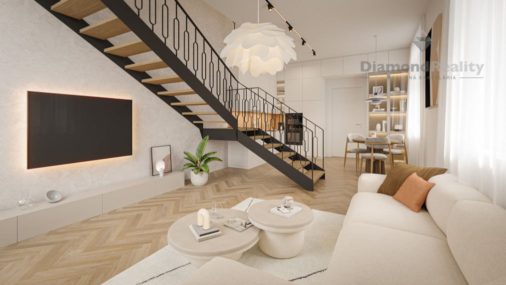 REZIDENCIA MOYZESOVA | 2 IZBOVÝ BYT MEZONET DOKONČENÝ V ŠTANDARDE + BALKÓN  | 76m² | KOŠICE - STARÉ MESTO