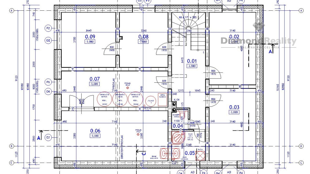 Rozostavaný veľký  dom s 10 a pozemkom tesne pri Košiciach