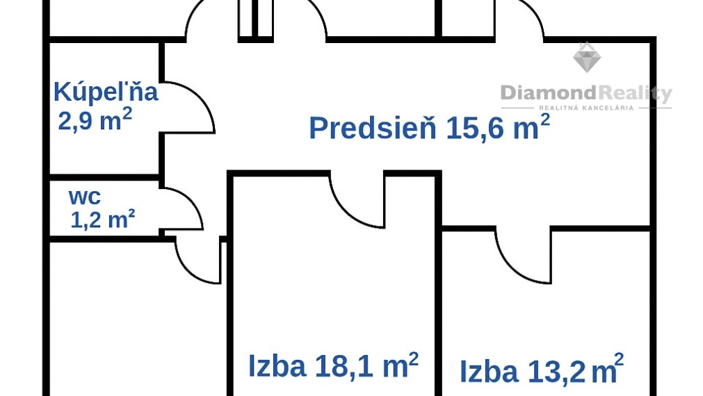 4 izbový byt, 90m2, ulica Dvorkinova