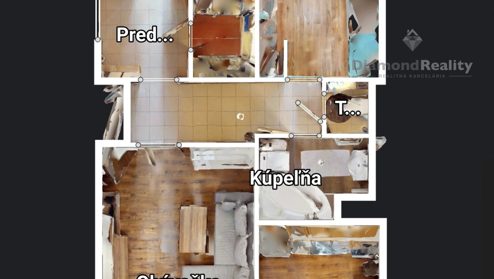 Na predaj 3 - izbový byt na Železníkoch, ulica Užhorodská, Košice