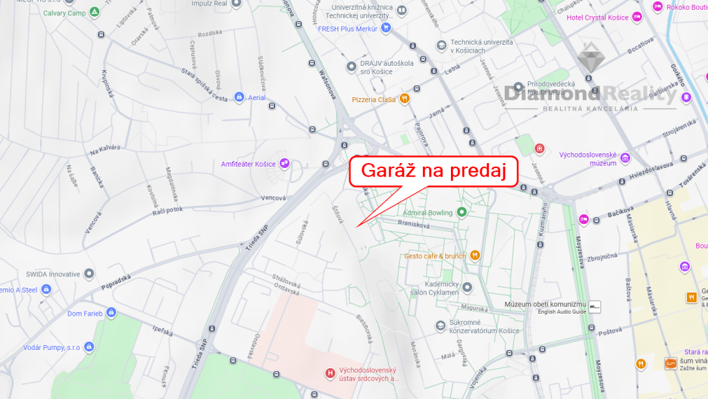 Na predaj GARÁŽ na Štítovej ul. Staré mesto