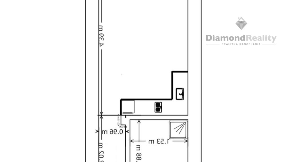 Na predaj pekný, menší 1 izbový byt na ulici Krivá, Košice - Juh