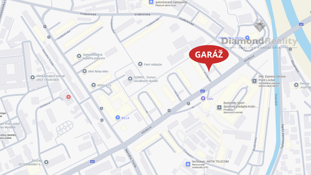 NA PREDAJ GARÁŽ | UL. HLINKOVA | 19m² | VYHĽADÁVANÁ LOKALITA