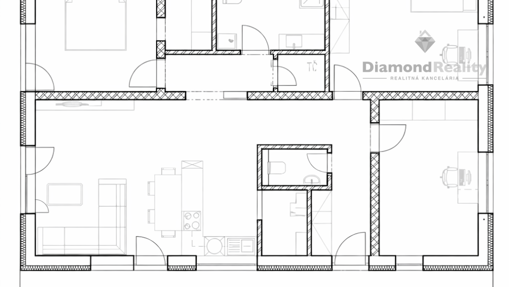NA PREDAJ 4 IZBOVÝ RODINNÝ DOM | 99m² | Slanské Nové Mesto |