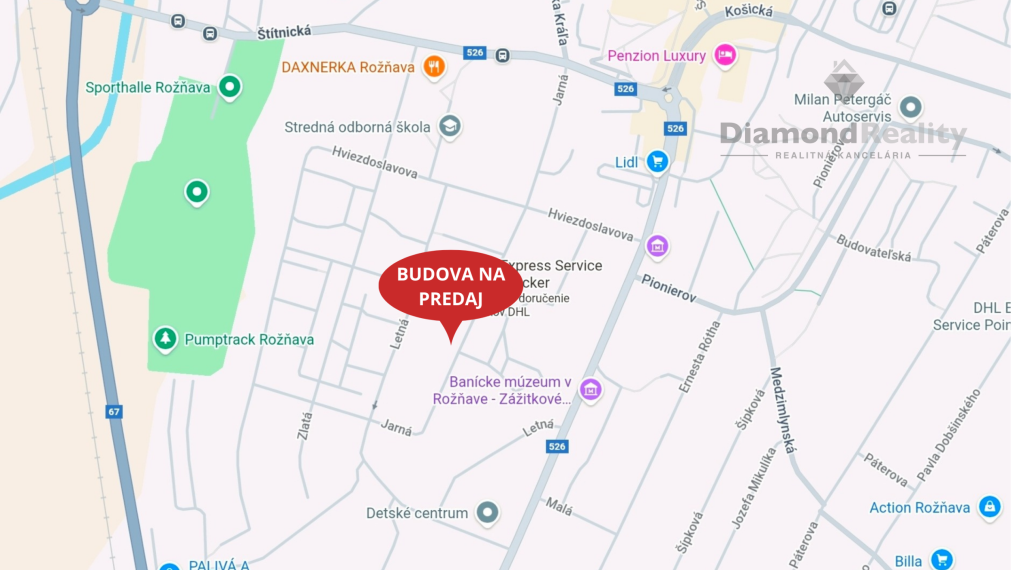 NA PREDAJ KOMERČNÁ BUDOVA V CENTRE SÍDLISKA NA PODNIKANIE