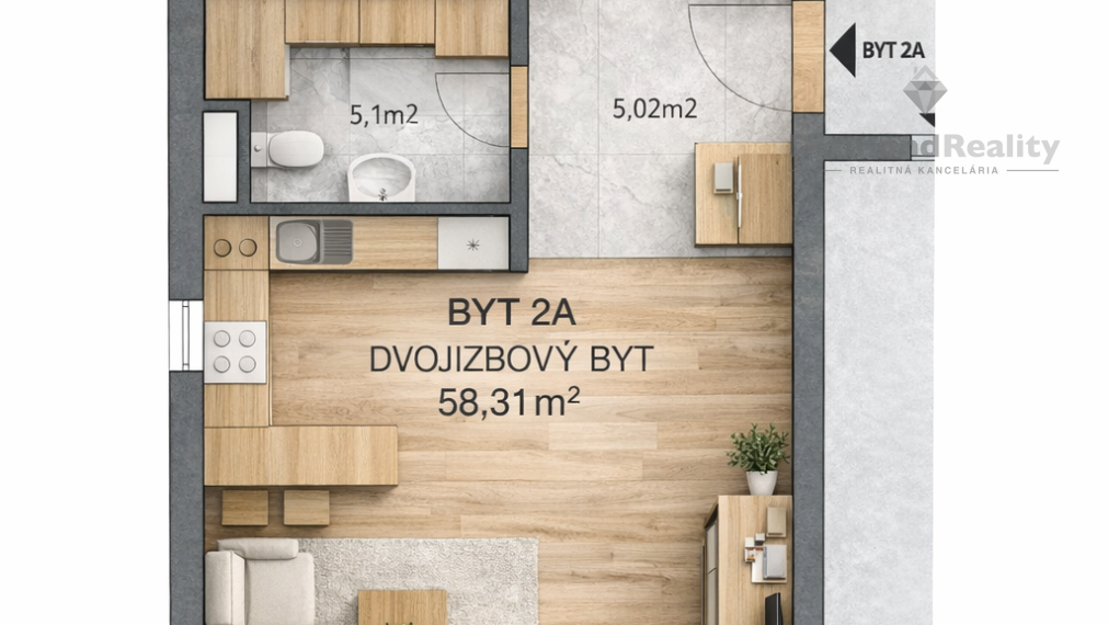NA PREDAJ 2 IZBOVÝ BYT V SKOLAUDOVANEJ 3 ROČNEJ NOVOSTAVBE