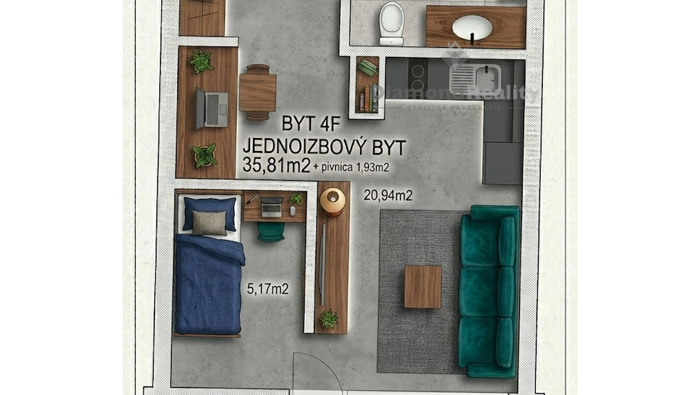 NA PREDAJ MODERNÝ 1,5 IZBOVÝ BYT V ZABÝVANEJ NOVOSTAVBE