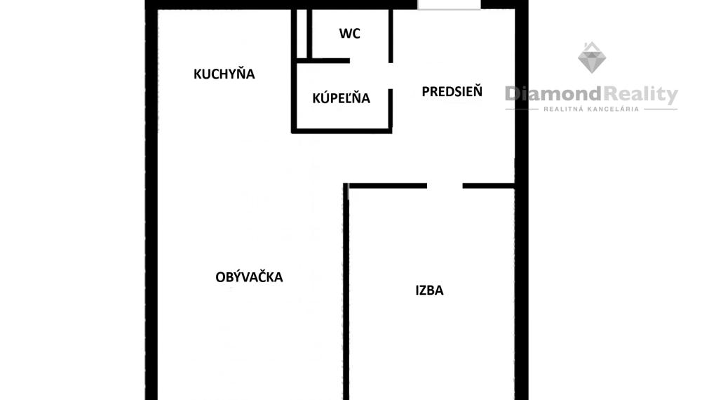 NA PREDAJ 2 IZBOVÝ BYT S KOMOROU NA ULICI KEŽMARSKÁ, KOŠICE - ZÁPAD