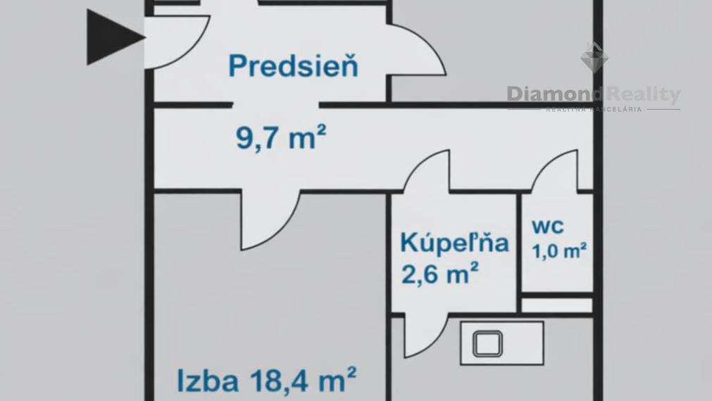 Na predaj 3 izbový byt , Krosnianska, Košice III.