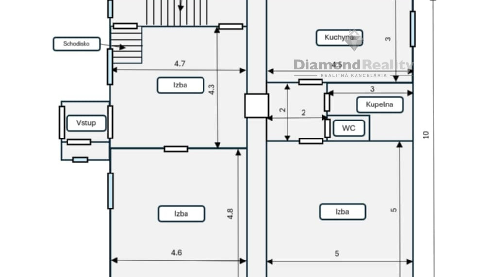 Na predaj rodinný dom ,  Staničná ulica ,  Veľké Kapušany, okres Michalovce