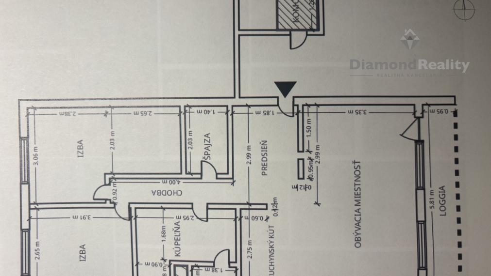 Na predaj 3 izbový byt, Kežmarská ulica, Košice - západ