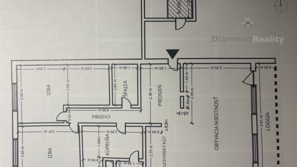 Na predaj 3 izbový byt, Kežmarská ulica, Košice - západ