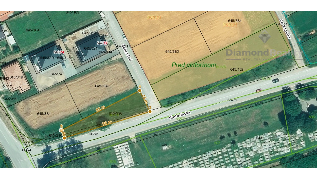 Na predaj pozemok na výstavbu RD – Geča (Košice okolie) 565 m2 – SUPER CENA