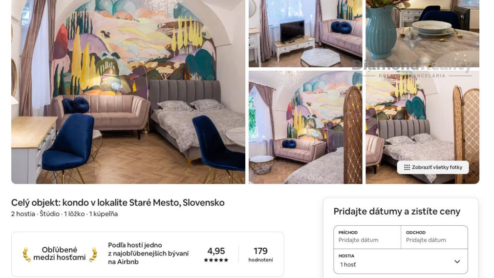 TOP krásny 1-izbový byt Hlavná ulica Košice