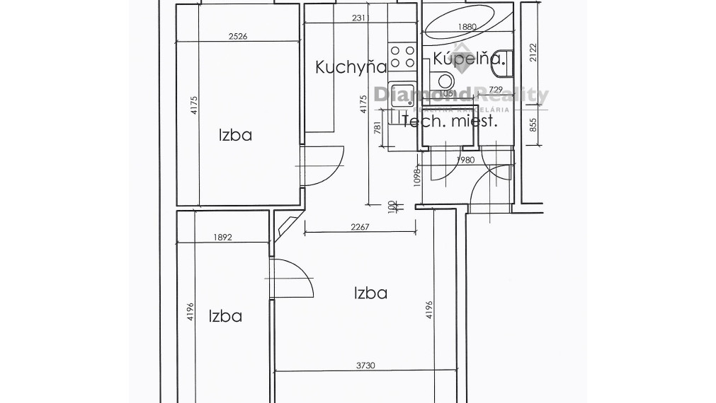 Na predaj 3 izbový byt Nitra - Párovské Háje