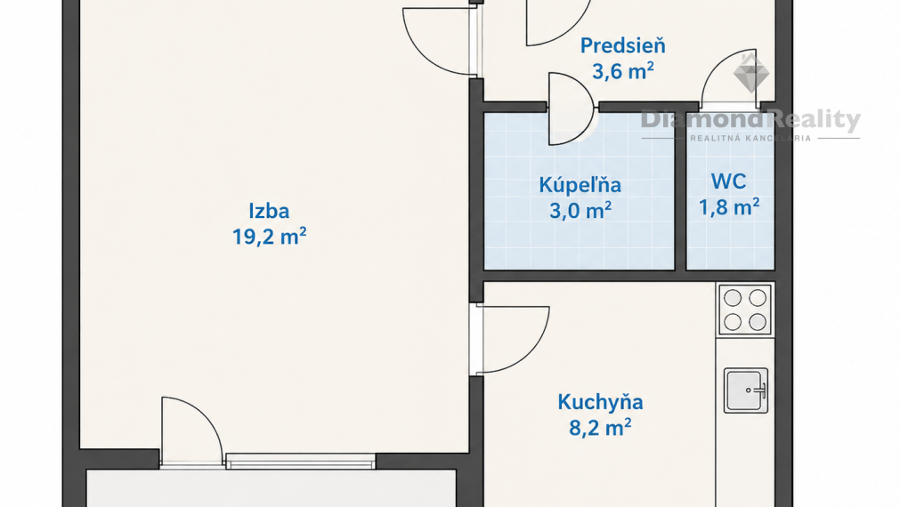 Na predaj 1 izbový byt, Sídlisko Ťahanovce, Aténska ulica