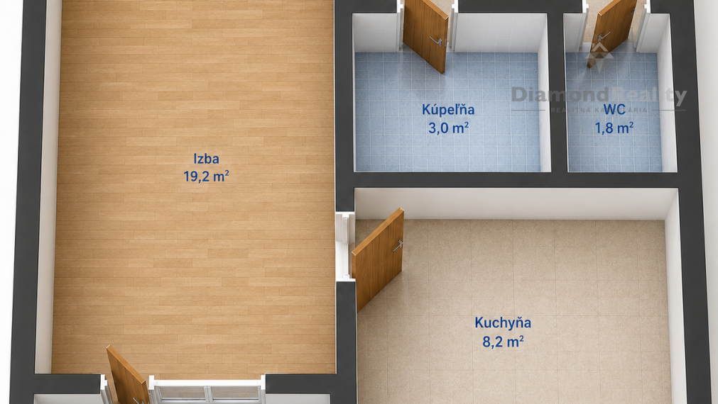 Na predaj 1 izbový byt, Sídlisko Ťahanovce, Aténska ulica
