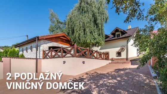 Jedinečný 2 podlažný viničný domček s exkluzívnou pivnicou, obec Viničky