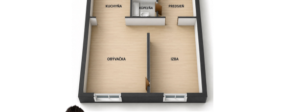 Na predaj menší 1,5 izbový byt - Užhorodská ulica, Košice - Juh