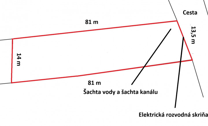 Na predaj pozemok v obci Bačkovík, Košice - okolie