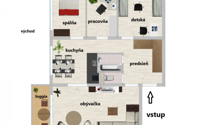 PREDANÉ!  4-izbový byt na Terase, bezbariérový vstup, ihneď voľný