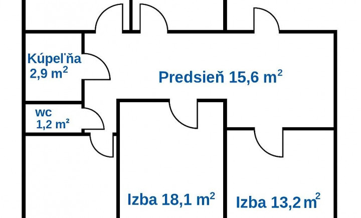 4 izbový byt na ulici Dvorkinova 90m2