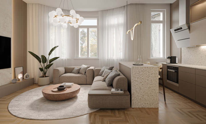 REZIDENCIA MOYZESOVA | 2 IZBOVÝ BYT DOKONČENÝ V ŠTANDARDE | 59m² | KOŠICE - STARÉ MESTO