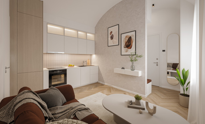 REZIDENCIA MOYZESOVA | INVESTIČNÝ 2 IZBOVÝ APARMÁN DOKONČENÝ V ŠTANDARDE | 34m² | KOŠICE - STARÉ MESTO